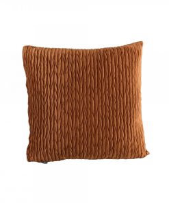 Nouk Brown Twist Pattern Velvet Cushion Square kussen - PTMD